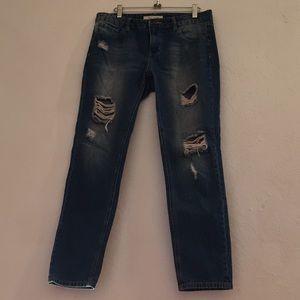 Life in Progress distressed boyfriend jeans